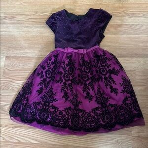 Elegant Purple Kids Dress